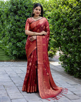 Premium Red Color Soft Silk Sarees